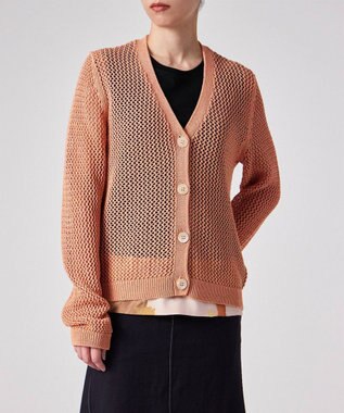 Paul Smith 【洗える】ドライ メッシュ カーディガン コーラル