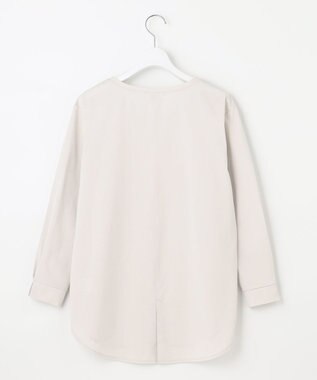 J.PRESS LADIES ベーシックジャージー ロングTシャツ カットソー ライトグレー系