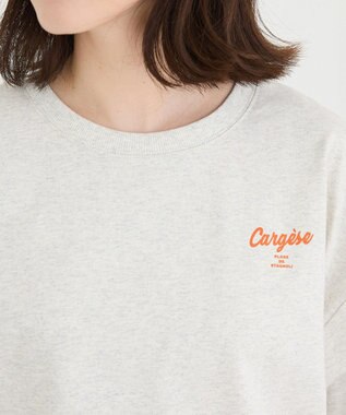 Green Parks さがら刺繍Ｔシャツ Oatmeal