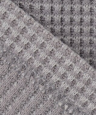 UNFILO MENS イージーケア ワッフル クルーネック [23年春夏商品] グレー