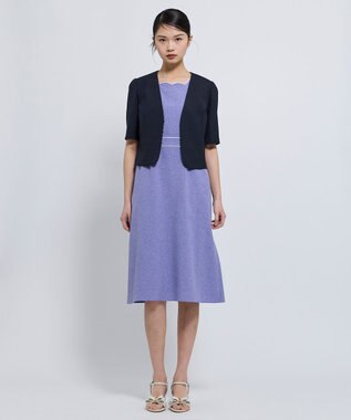 TOCCA 【松木育未さん着用】FLORAL SILHOUETTE ドレス ブルー系