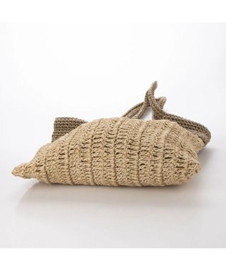 UNBILLION cachecache ペーパー切り替え横編みトートバッグ ベージュ