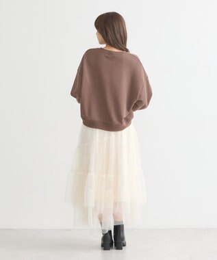 earth music&ecology ドロストスリーブスウェット Brown