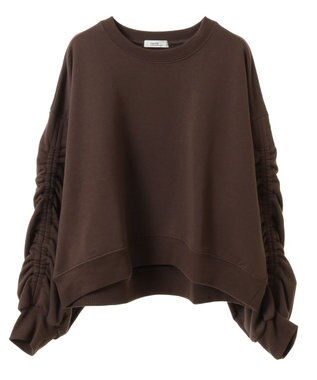 earth music&ecology ドロストスリーブスウェット Brown