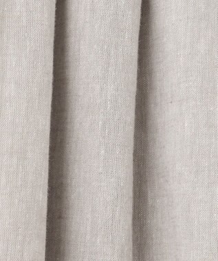 23区 L 【SLOW/洗える】リネンコットン スカート ライトグレー系