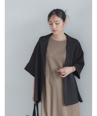 Te chichi 麻調ハーフスリーブジャケット