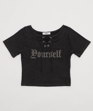 WEGO グラフィックレースアップちびT 柄4