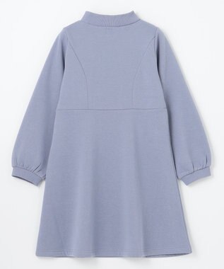 組曲 KIDS 【150-160cm】リボンタイ ワンピース ダスティブルー系