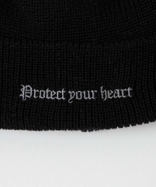 WEGO 【ユニセックス着用ITEM】ロゴショートビーニー ブラック