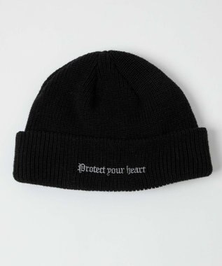 WEGO 【ユニセックス着用ITEM】ロゴショートビーニー ブラック