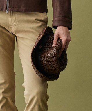 JOSEPH ABBOUD 【サイズ調整可】ラフィアメランジ ハット