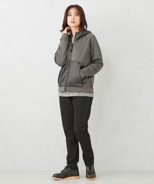 JOSEPH ABBOUD MOUNTAIN 【UNISEX】吸水速乾 バックフリースパーカー グレー系