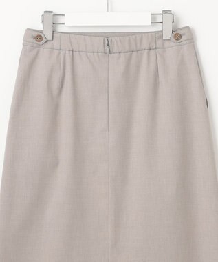 J.PRESS LADIES 【セットアップ対応・洗える・撥水・防汚】コットンFITTYシャーク スカート ベージュ系