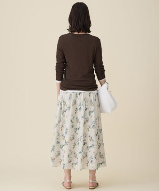 自由区 S レイヤリングシアーインナー カットソー ダークブラウン