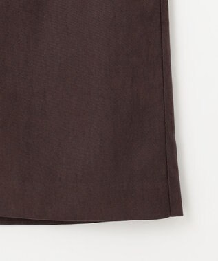 Feroux 【洗える】フラップポケット スカート ダークブラウン系