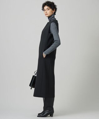 ICB L モスリンボンディング ジャンパースカート ブラック系