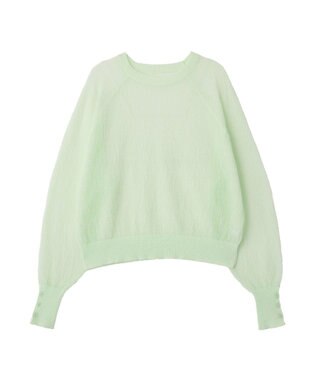 CRAFT STANDARD BOUTIQUE ジョーゼットシアーニットプルオーバー Light Green