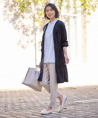 ANY 【洗濯機可/UVケア/接触冷感】ドロストピケカーディガン ネイビー