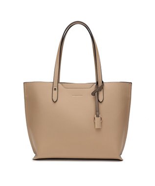 style code 【MERCURYDUO/マーキュリーデュオ】両アオリポケット サイド配色A4トートバッグ　 キーチャーム付 ベージュ