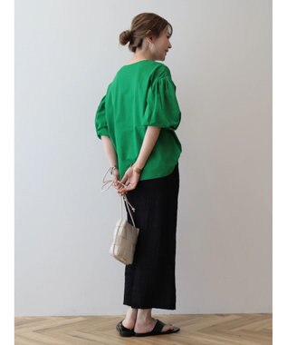 AMERICAN HOLIC ボリュームスリーブカットプルオーバー Green