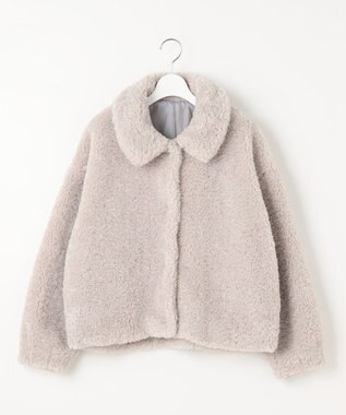 Feroux 【古畑星夏さん着用】ボア ブルゾン ライトグレー系