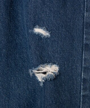 WEGO ヘビークラッシュローライズパンツ デニム中濃色