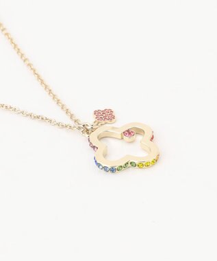 組曲 フラワーペンダントネックレス マルチカラー系