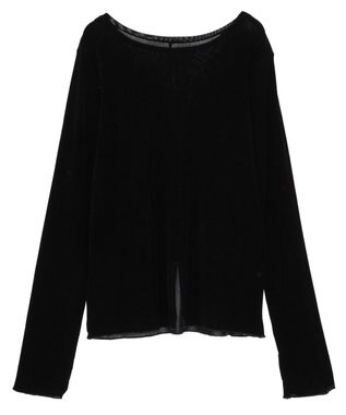 Green Parks シアーベロアプルオーバー Black