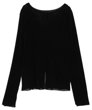 Green Parks シアーベロアプルオーバー Black