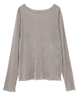 Green Parks シアーベロアプルオーバー Gray