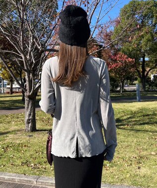 Green Parks シアーベロアプルオーバー Gray