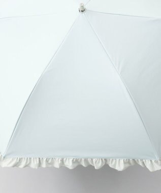 AURORA 【WEB限定】 フリル晴雨兼用傘（折りたたみ・トップフラット） ミントグリーン
