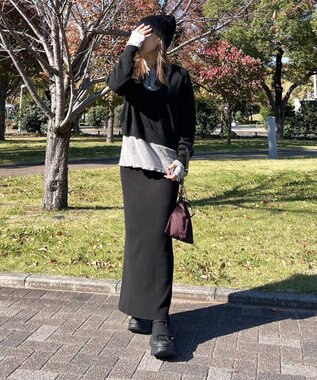 Green Parks シアーベロアプルオーバー Black