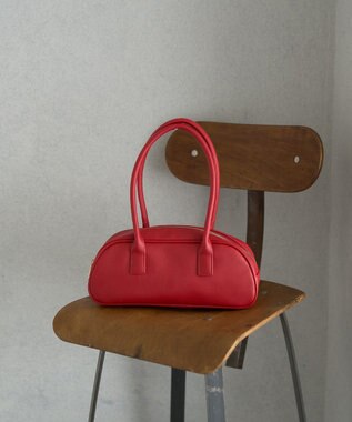 earth music&ecology ワイドボストンバッグ Red