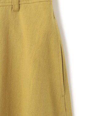 J.PRESS YORK STREET 【WOMEN】ワンウォッシュリネンコットン スカート イエロー系