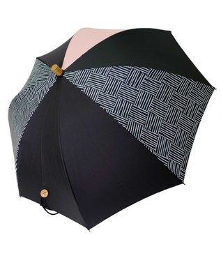  【UVカット95%以上】【UPF50＋】プラスリング レディース向け 晴雨兼用（長ショート） BLK T1294