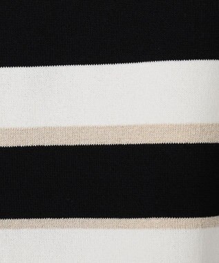 ANY SIS 【アイスタッチ】フレンチスリーブ ニット ブラックベース×ゴールドラメ