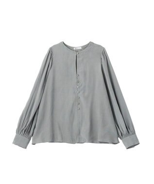 CRAFT STANDARD BOUTIQUE インド製 ボリュームスリーブブラウス Gray