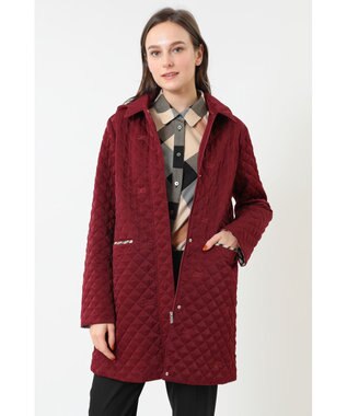 DAKS スウェードキルトコート