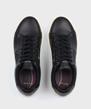 Paul Smith Winter Swirl Lapin ブラックレザー スニーカー ブラック