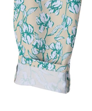 Green Parks Ｂ．レーヨン混プリントパンツ Gray