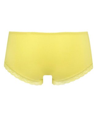 WACOAL ショーツ ボーイレングス 【リボンブラ】 BRB413とペア はきこみ丈あさめ やわらかく伸びる素材（バック） レディース PRA613 /ワコール イエロー