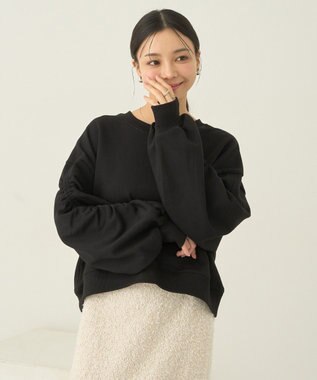 earth music&ecology ドロストスリーブスウェット Black