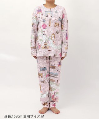 tsumori chisato SLEEP ツモリチサト パジャマ 長袖 長ズボン 綿混(本体) あったか レディース  UDW450 /ワコール ピンク