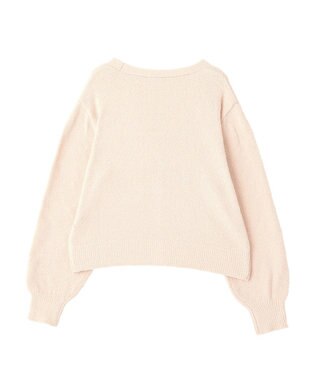 earth music&ecology miffy/earth モコモコカーディガン ピンクベージュ