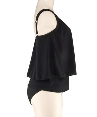 San-ai Resort（三愛水着楽園） ロングパンツセット　9M・11L　【Coral veil（コーラルヴェール）】 ブラック