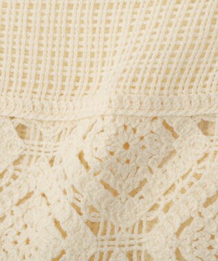 AMERICAN HOLIC クロシェニット巻きスカート Ivory