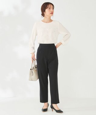 ANY SIS 【セットアップ対応】セレモニーダブルクロス テーパード パンツ ネイビー