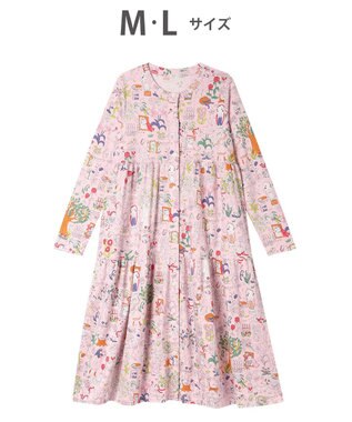 tsumori chisato SLEEP ツモリチサト ルームウエア ワンピース 長袖 綿100%(本体) ロング丈(ふくらはぎ付近) UNX533 /ワコール