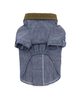 PET PARADISE ペットパラダイス コーデュロイ襟 シャツ 小型犬 ブルー
